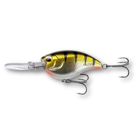 LMAB Crankbait 5.5 cm Power Vibe 55F - 3 Running Depths, Floating - Wobbler Bass, Crankbait Wobbler, Artificial Bait Fishing, Perch Wobbler, Spin Fishing Bait (Real Perch, DR, Running Depth 3-4 m, 14