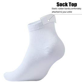 Dlunsy Women's Cotton Ankle Socks Lightweight Low Cut Socks Soft Assorted athletic Socks 6 Pairs,Size 5-8