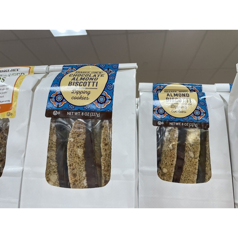 Trader Joe's 2 Packs Trader Joe's Chocolate Almond Biscotti Dipping