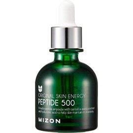 MIZON Original Skin Energy Peptide 500-30ml - Suero facial con Péptidos y Ácido Hialurónico, con Centella Asiática - Sérum Hidratante, antiarrugas y antiedad - Skincare Corean para todo tipo de piel