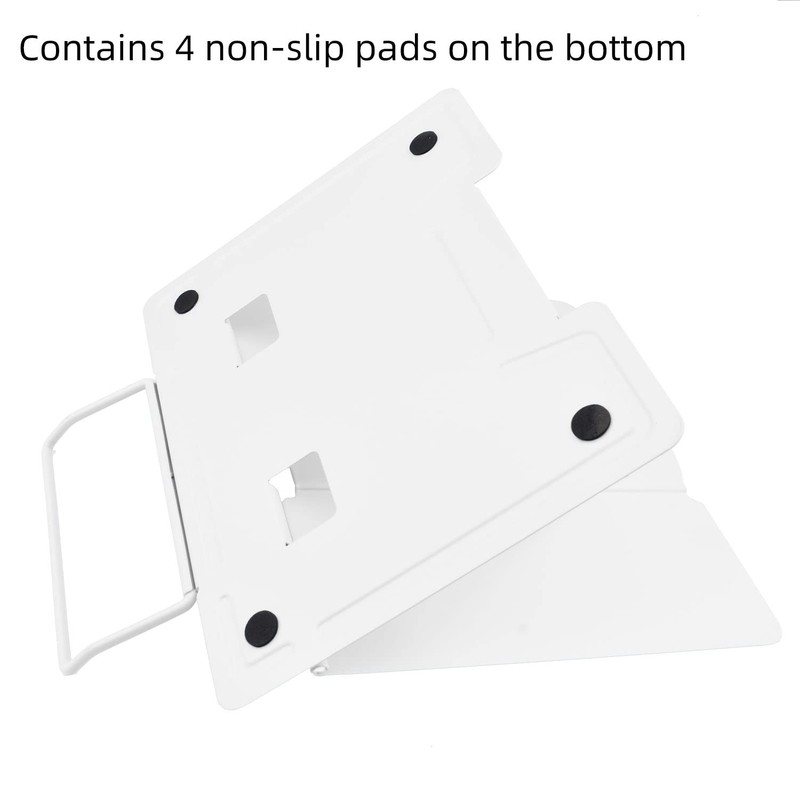 MEAOR Metal Book Stand Folding Reading Stand Anti-Slip Adjustable Desktop