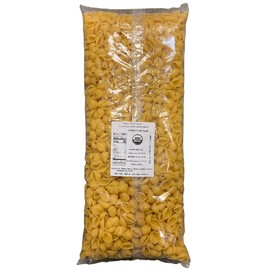 Mantova Organic Shells Pasta, 160 oz. (10 lbs.) (Pack of 1), Product of Italy, Traditional, Bronze-Die, Slow-Dried Conchiglie Pasta, Made with 100% Italian, All-Natural Durum Wheat Semolina, Bulk Pasta for Foodservice, Restaurants, Catering, Dining Halls, Cafeterias, Non-GMO, No Artificial Flavoring, Coloring or Preservatives