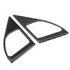 2Pcs Inner Door Speaker Trim Carbon Fiber Cover Left Right