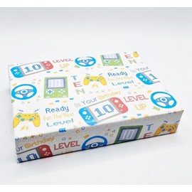 2 Sheets 10th Birthday Gamer Wrapping Paper Computer Games Age 10 Cute Fun Attractive Boy Girl Birthday Level Up Gaming Multi Coloured Unisex Giftwrap Ten Year Old Male Or Female