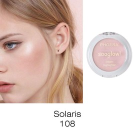 PHOERA SooGlow Cream Highlighter Long Lasting Waterproof Shimmer Blushers For Cheeks Make Up, Face Foundation Powder Contour Palette Skin Brightening Makeup aquapurity (108 SOLARIS, One Size)