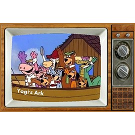YOGI'S Gang TV Fridge Magnet 2" x 3" Art Saturday Morning Cartoons Refrigerator Nostalgic Retro C