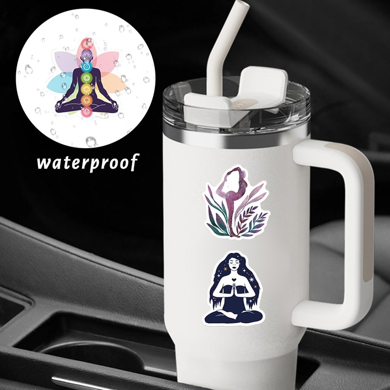 UDNFHL 100 Yoga Themed Stickers, Creative Graffiti Stickers That Can