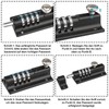 Gate Latch with Combination Lock, [2 Pieces] [Weatherproof] Spopal 120