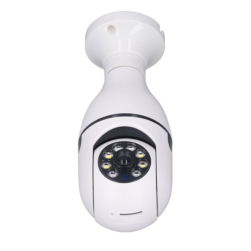 Wireless Light Bulb Camera 360 Degree Auto Tracking Recording 2