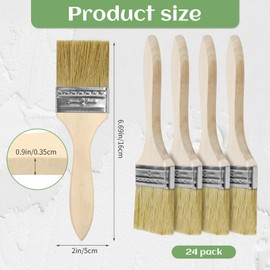 UPlama 24 Pack 2 Inch Paint Brushes, All-Purpose Chip Brush Set