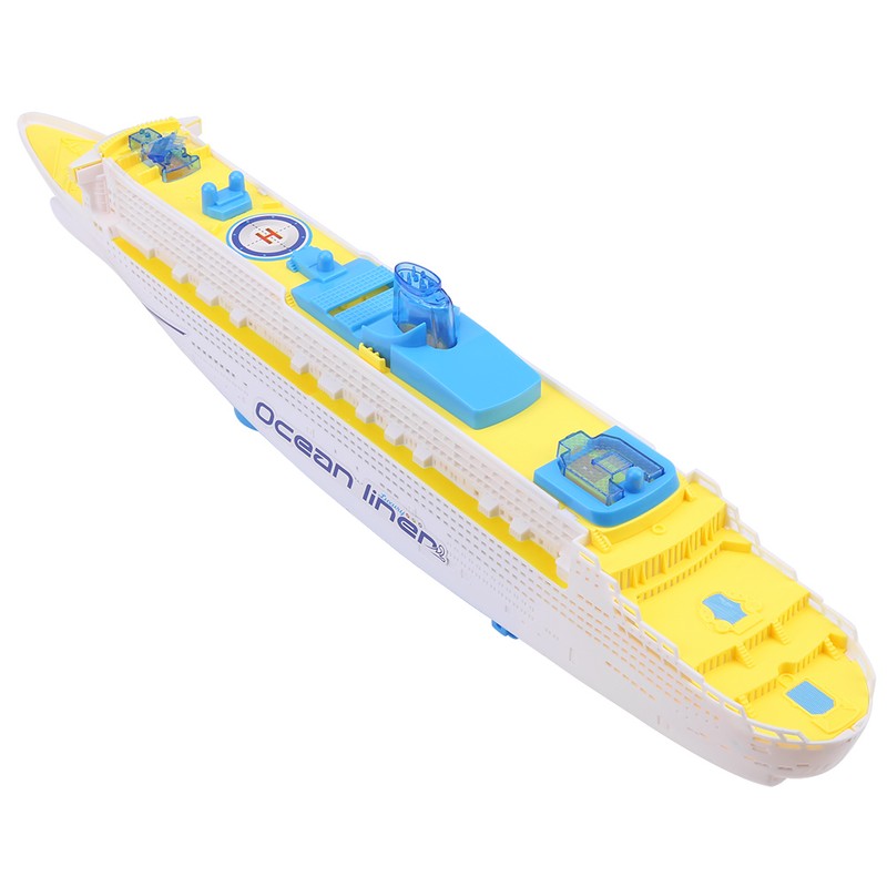 Electric Ocean Liner Cruise Ship Flashing LED Light Kids Musical