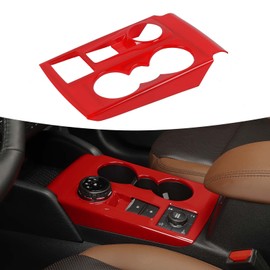 JWWY Gear Shift Shifter Shift Lever Transmission Gear Selector Gearstick Panel Trim Fit for 2021-2024+ Ford Bronco Sport Interior Accessories Red