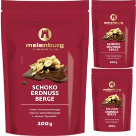 Meienburg Schoko Erdnuss Berge Schokolade Snack 200 gramm x 3 STÜCK
