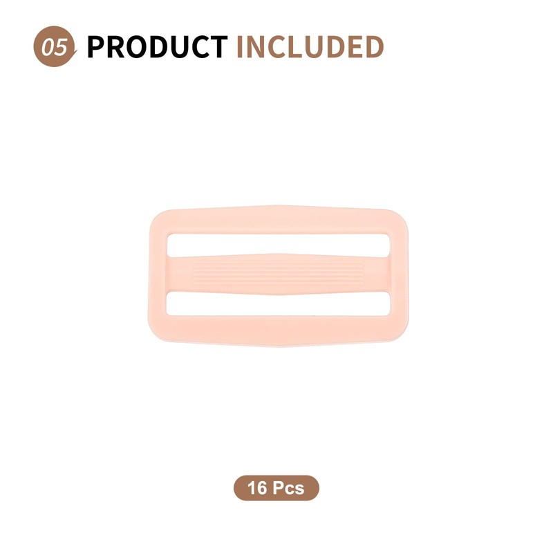 SUIKIHUM 16 Pack Plastic Slide Buckle, 1 Inch Tri-Glide Slider,
