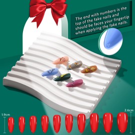 TsMADDTs TsMADDTs Press On Nails Almond, 24 Colors 720PCS Short Fake Nails with Glues, Stickers, Tweezer for Women