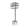 Kingson Portable Garden Hose Holder with Storage Basket - Heavy-Duty