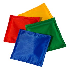 Franklin Sports 5" x 5" Nylon Bean Bags (Set of 12) - Perfect for use in schools