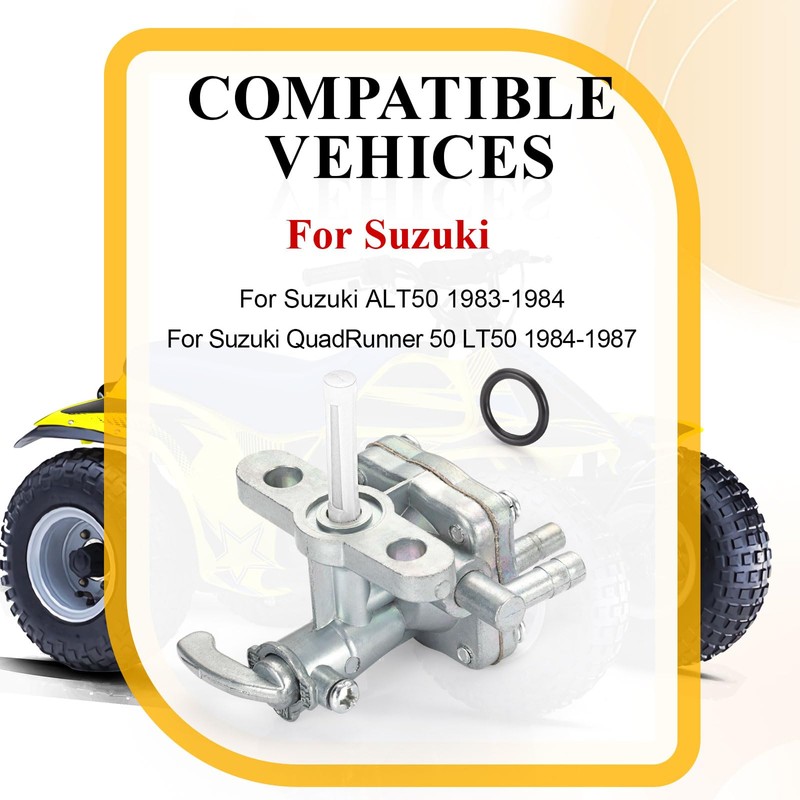 Fuel Valve Petcock For Suzuki ALT50 QuadRunner 50 LT50 1983