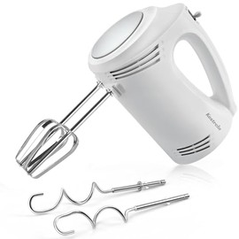 Kestreln Electric Hand Mixer, Powerful Mixing for Kitchen Baking, S1, White