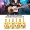 6Pcs Guitar Bridge Roller Saddles Height Adjustable Vintage Style Electric