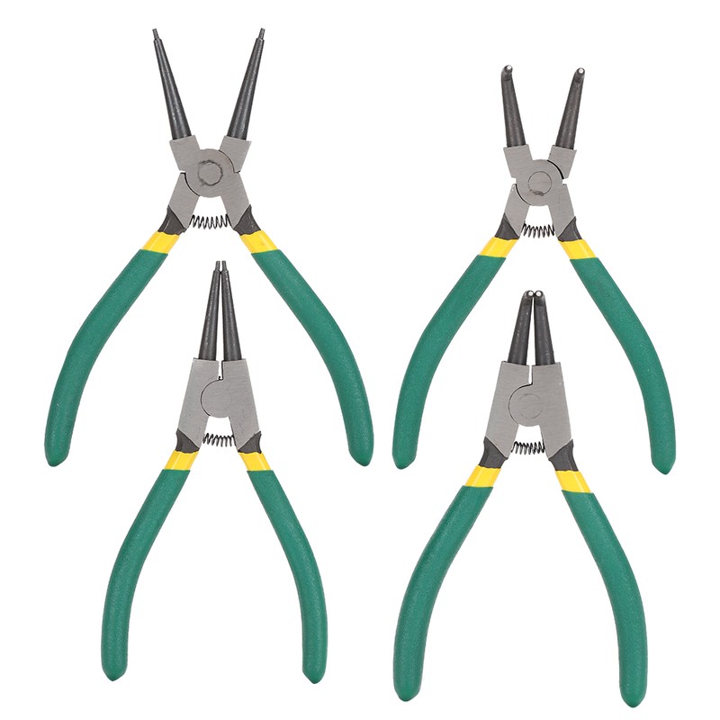4Pcs Circlip Pliers Set Snap Ring Plier Mini Internal External