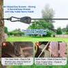 TooTaci 45ft Outdoor Clothesline Kit, 3/16" Black PVC Coated Wire