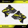 Factory EFX Gray Yellow Shift Graphics Kit fits Suzuki DRZ400SM