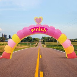 20Ft Sport Race Inflatable Arch Inflatable Start Finish Archway with 400W Powerful Blower; Attract Attention Advertising Party Celebration Inflatable Archway for Race,Advertising Commerce,School Sport