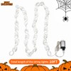 amadecohome Halloween Decorations Plastic Chain Lights, 10ft Outdoor Waterproof Orange