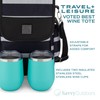 Savvy Outdoors Insulated Wine Tote Bag with Stemless Glasses &