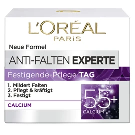 L'Oréal Paris Face Moisturising Anti-Ageing Day Cream with Calcium to Reduce Wrinkles, Anti-Wrinkle Expert 55+, 1 x 50 ml