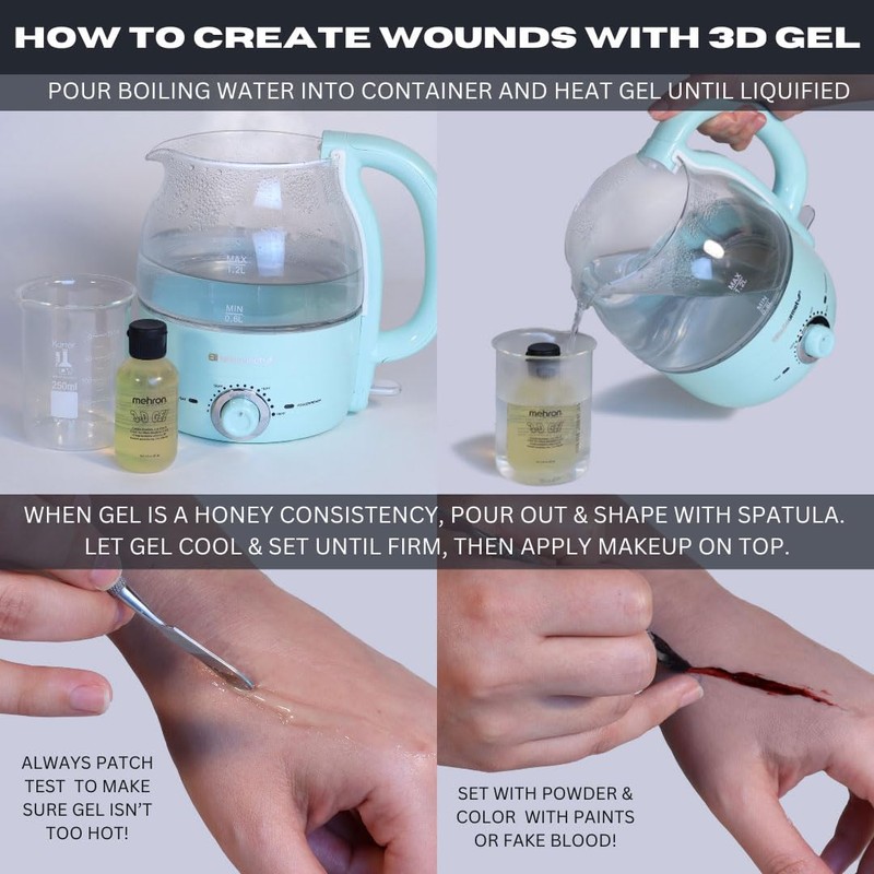 Mehron 3D Gel - Blood Red (2 oz)