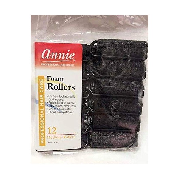 Annie #1052 Foam Rollers MEDIUM (12CT)