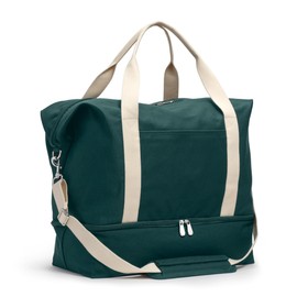 Lo & Sons Duffel And Carry On Travel Bag, 40L Capacity Canvas Tote For Road Trips, Overnight Hospital Bag With Shoe Compartment, Shoulder Weekender Gym Bags For Men and Women (Catalina Deluxe)