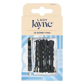 Lady Jayne Black Bobby Pins, Black (Pack of 25)
