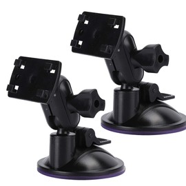 Yctze Camera Suction Mount, 65mm Dashcam Suction Cup Mount, 2Pcs Tripod Windshield Holder, 360 degree adjusteable, Strong Suction Power, Support Driving Recorder (Four claw head)