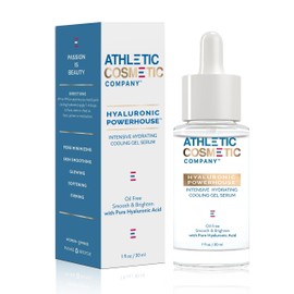 ATHLETIC COSMETIC- Suero en gel facial Hyaluronic Powerhouse con ácido hialurónico puro, hidratante, reafirmante, iluminador y oleoso                 