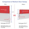 Hulameda [Upgraded] Large Gap Door Draft Stopper, 3-2/5"W Widened Door