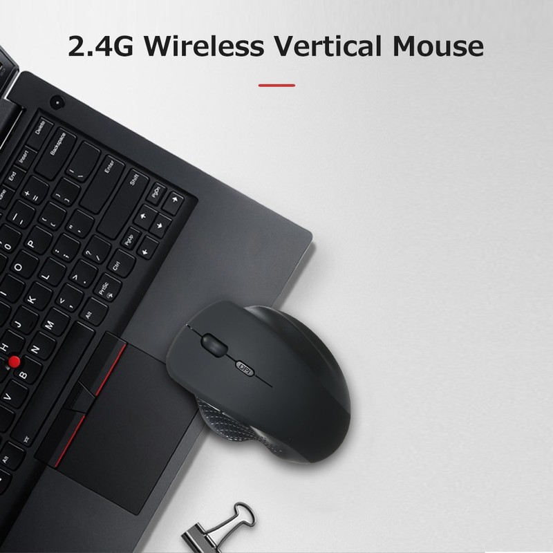 2.4G Wireless Optical Vertical Mouse 6 Keys Ergonomic Office Mouse