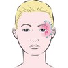 Eulenspiegel 109021 Eye Design Stencil, Butterfly, Template Face Painting, Suitable
