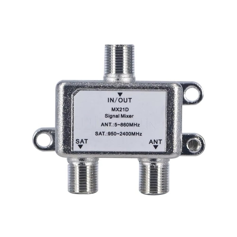 Peakloong 2 Way TV Antenna Satellite Splitter Coaxial Cable Antenna
