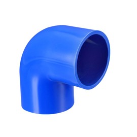 uxcell 40mm Slip 90 Degree PVC Pipe Fitting Elbow Coupling Adapter Blue 2 Pcs
