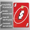 KCD 3 Pack Reverse UNO Credit Card Skin Red Debit