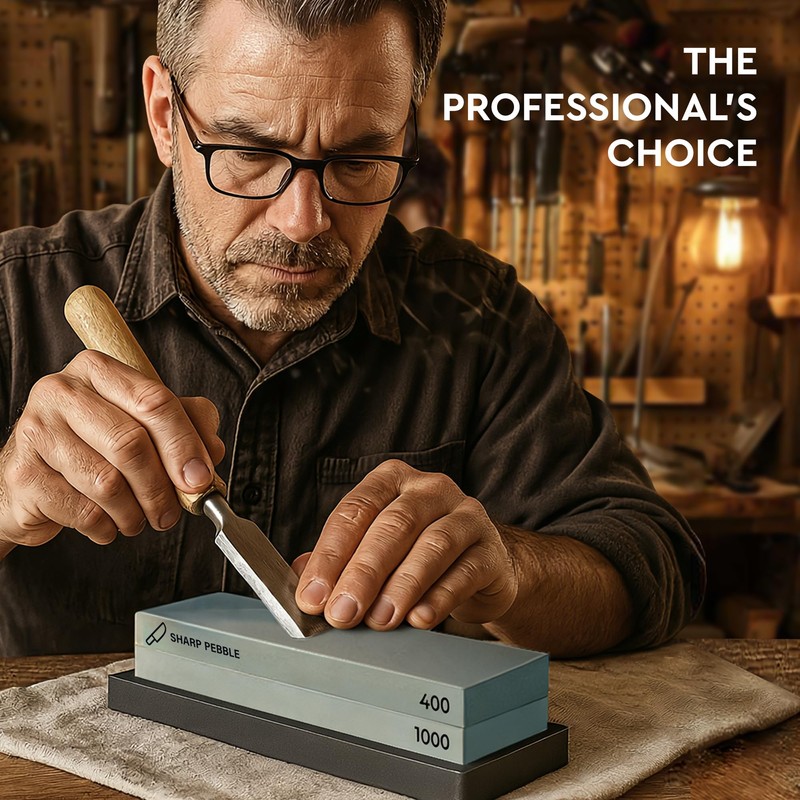 Sharp Pebble Premium Whetstone Knife Sharpening Stone 2 Side Grit