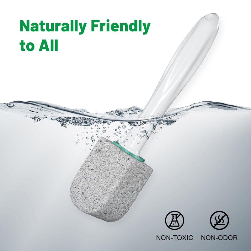 Pumice Stone Toilet Bowl Cleaner,Bathroom Cleaner Brush Toilet Wand Refills