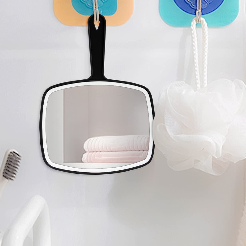 DVHOK Handheld Mirror, Portable Hand Mirror with Hanging Hole in