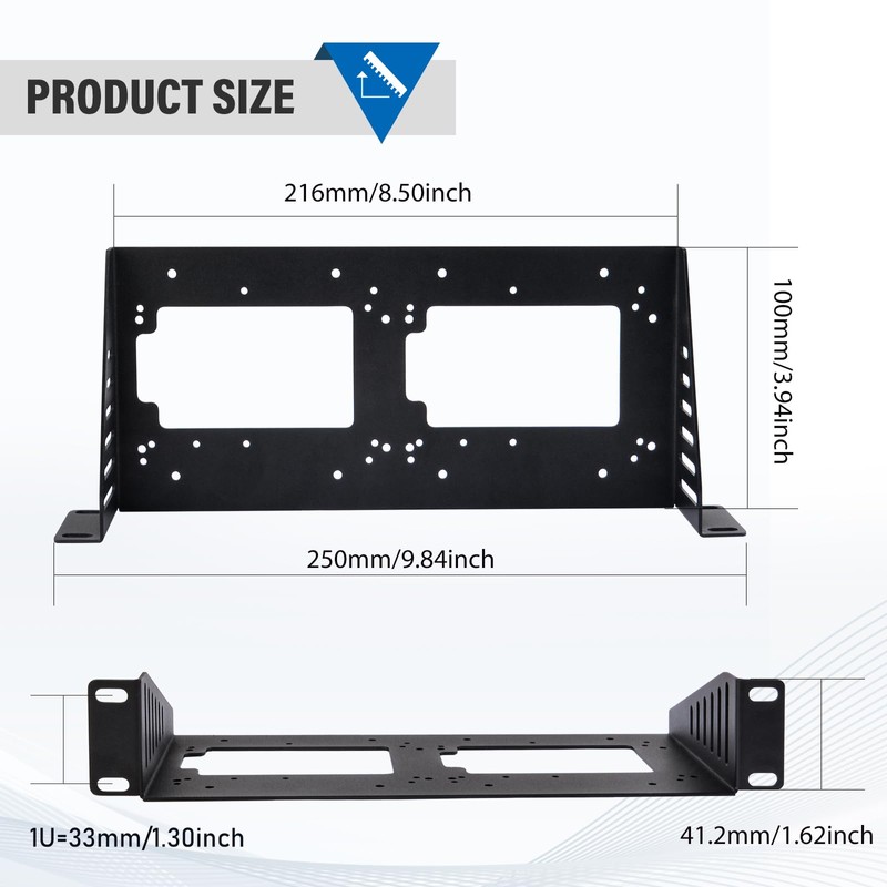 GeeekPi DeskPi RackMate Accessories SBC Shell 10" 1U Rack Shelf