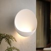 Hyunbae Modern LED Wall Sconce, 8'' Round Wall Lights Indoor
