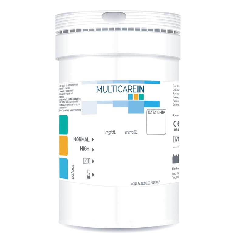 Multicare In - Strisce Colesterolo, Test Colesterolemia, per Lettore Multicare
