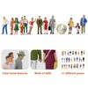 P4312 O Scale Painted Figures 30 Different Poses All Standing